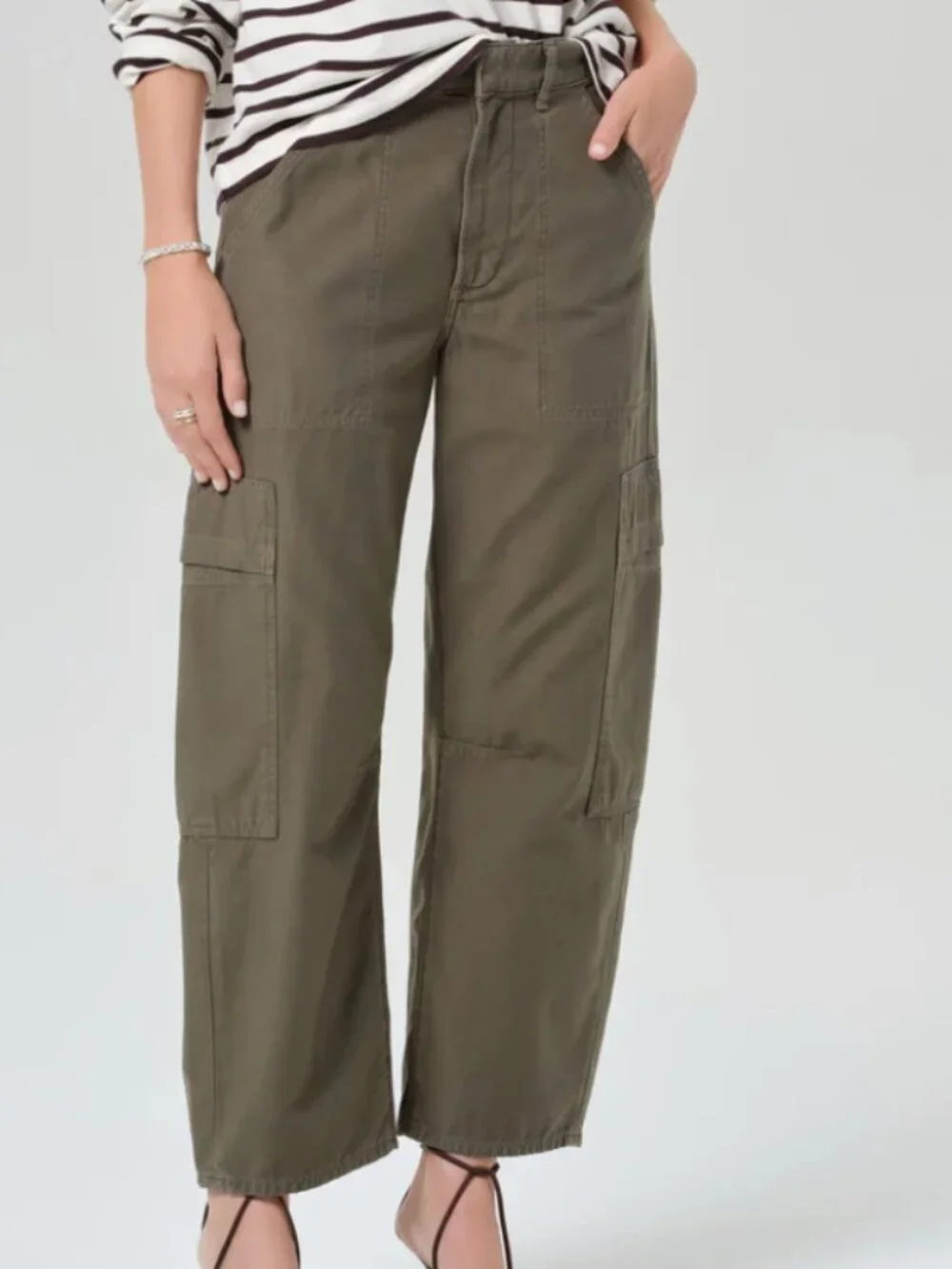 Citizens of Humanity Marcelle Cargo Pants Olive Size 27 Read Description - Picture 2 of 9